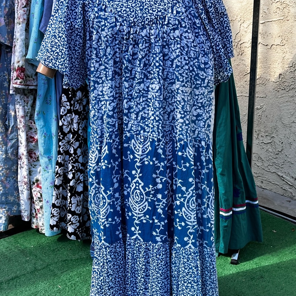 Only Blue and White Floral Dress